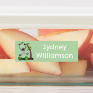 Cute happy gibbon ape cartoon personalised