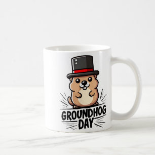 Cute Happy Groundhog Day February 2nd Phils Holida Coffee Mug