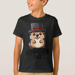 Cute Happy Groundhog Day February 2nd Phils Holida T-Shirt