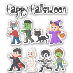 Cute Happy Halloween Fun Icons Trick or Treat