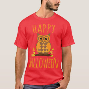 Cute Happy Halloween Owl T-Shirt