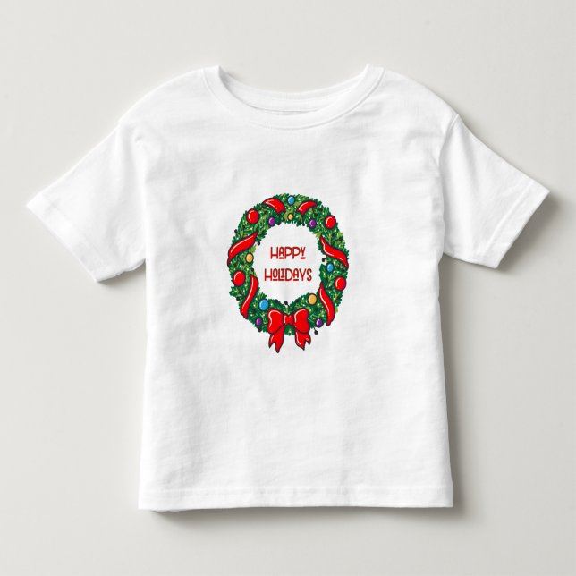 Cute Happy Holiday Tee Whimsical Reef Graphic (Front)