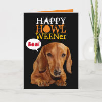 Cute Happy Howl Weener Dog Halloween