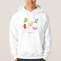 Cute happy jellybeans jumping cartoon illustration