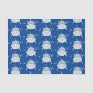 Cute happy kawaii dolphin cartoon tissue paper