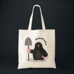 Cute happy mole cartoon illustration tote bag<br><div class="desc">A cute mole is ready to go digging! Drawn in happy cartoon style.</div>