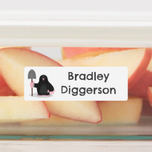 Cute happy mole cartoon personalised