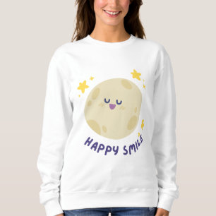Cute Happy Moon Smile Women's Sweatshirt