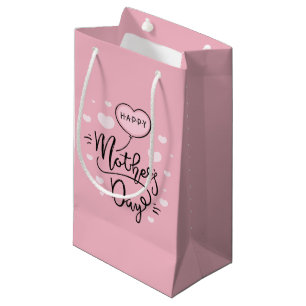 Cute Happy Mother's Day Calligraphy   Gift Bag