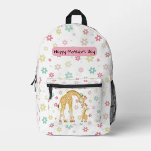 Cute Happy Mother's Day Gift  Printed Backpack