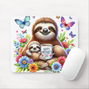 Cute Happy Mother's Day/ Sloth Mouse Mat