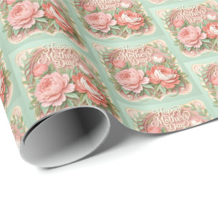 Cute Happy Mother's Day tiled Wrapping Paper