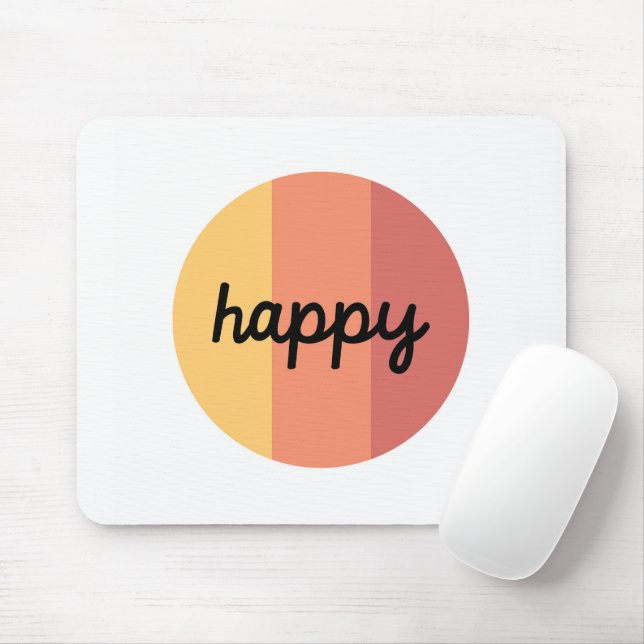 Cute Happy Mouse Pad (With Mouse)