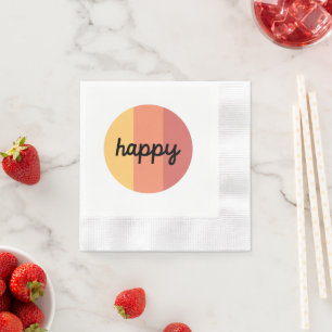 Cute Happy Napkin