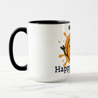 Cute Happy Orange Fruit Character 🍊 Mug