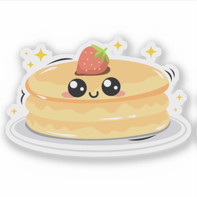 Cute Happy Pancake Drawing (Front)