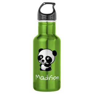 Cute Happy Panda Personalised Girls Name 532 Ml Water Bottle