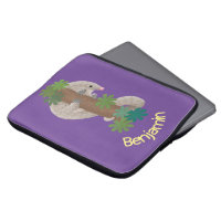 Cute happy pangolin anteater illustration