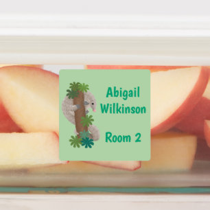 Cute happy pangolin anteater personalised