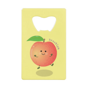 Cute happy peach yellow cartoon