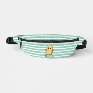 Cute Happy Peanut Drawing Bum Bags