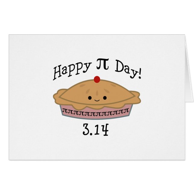 Cute Happy Pi Day! (Front Horizontal)