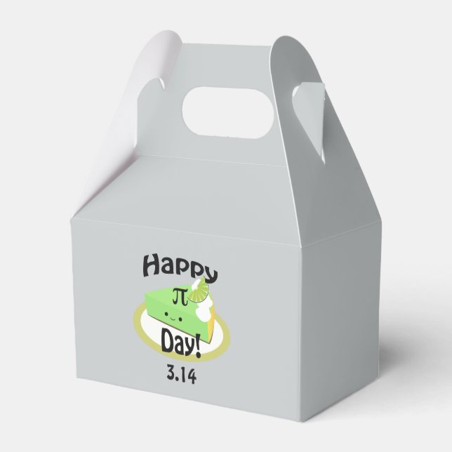 Cute Happy Pi Day Favour Box (Back Side)