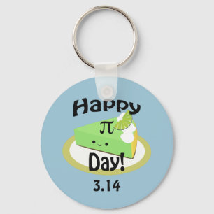 Cute Happy Pi Day Key Ring