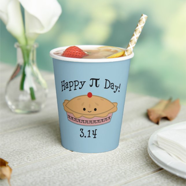 Cute Happy Pi Day!  Paper Cups (Insitu)
