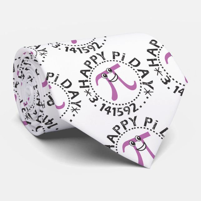 Cute Happy Pi Day © Tie (Rolled)