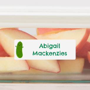 Cute happy pickle vegetable cartoon personalised