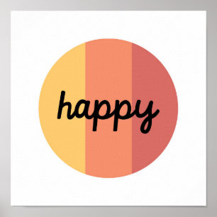 Cute Happy Poster