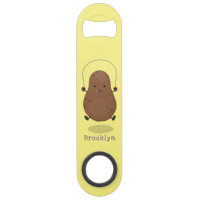 Cute happy potato jumping rope cartoon