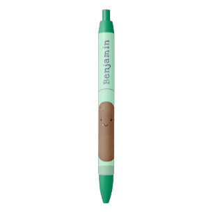 Cute happy potato jumping rope cartoon black ink pen