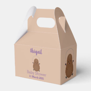 Cute happy potato jumping rope cartoon  favour box
