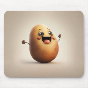 Cute Happy Potato Mouse Mat