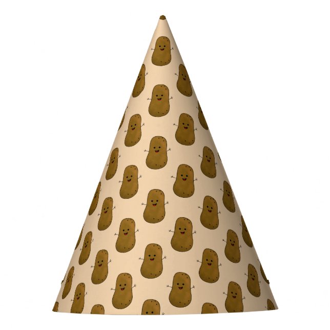 Cute Happy Potato Party Hat (Front)