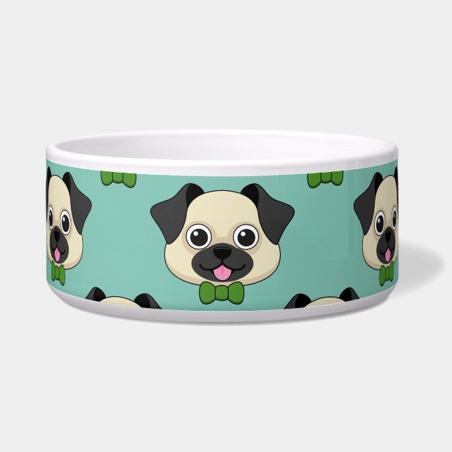 Cute Happy Pug Dog with Papillon (Front)
