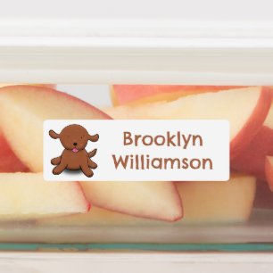 Cute happy puppy dog cartoon personalised