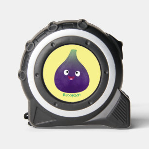 Cute happy purple fig fruit cartoon 1
