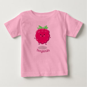Cute happy raspberry cartoon illustration baby T-Shirt