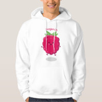Cute happy raspberry cartoon illustration