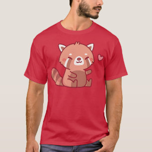 Cute Happy Red Panda Doodle T-Shirt