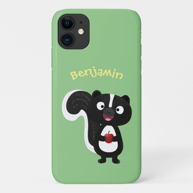 Cute happy skunk cartoon illustration Case-Mate iPhone case (Back)