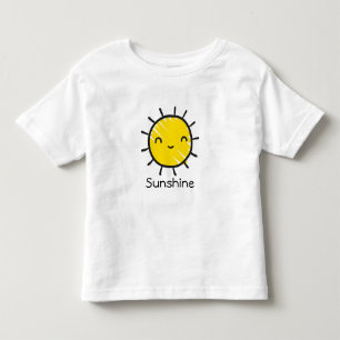 Cute Happy Smile Sunshine Custom Text Toddler T-Shirt