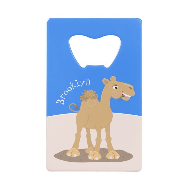 Cute happy smiling camel cartoon illustration (Front)
