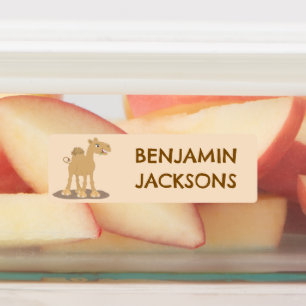 Cute happy smiling camel cartoon personalised