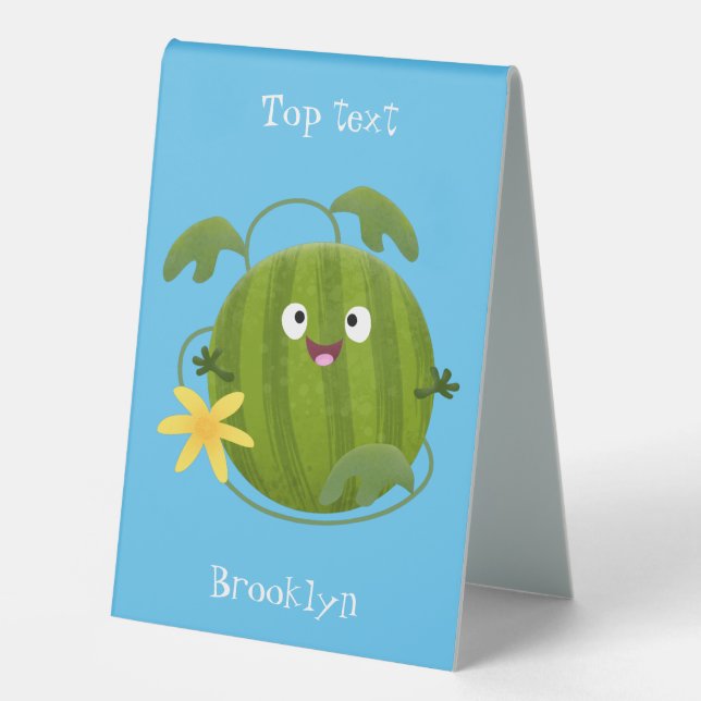 Cute happy smiling watermelon cartoon (Front)