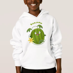 Cute happy smiling watermelon cartoon