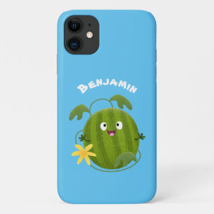 Cute happy smiling watermelon cartoon iPhone 11 case
